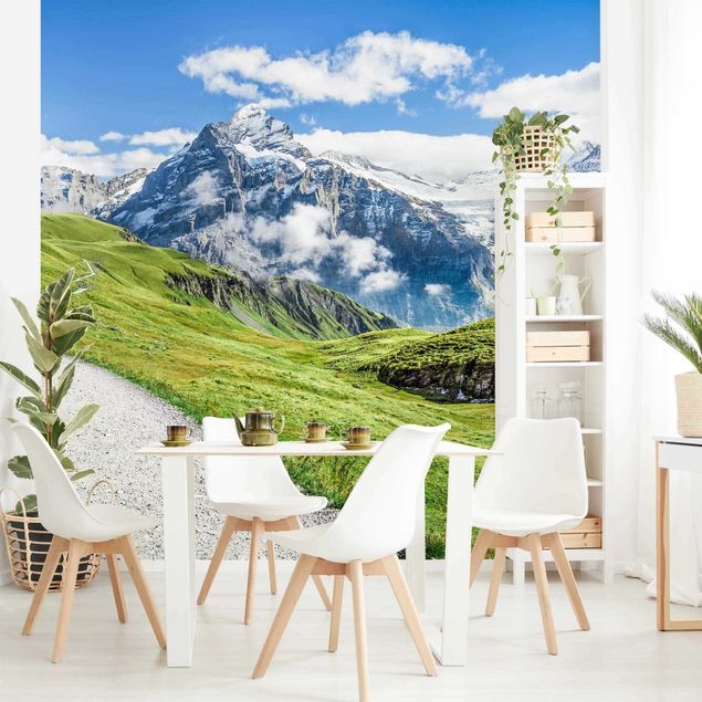 Fototapeter arkitektur och skyline Grindelwald Panorama