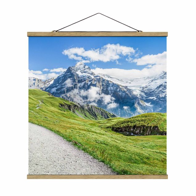 Tavlor landskap Grindelwald Panorama