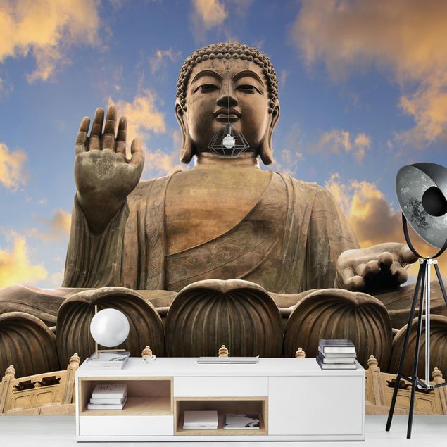 Fototapeter beige Big Buddha