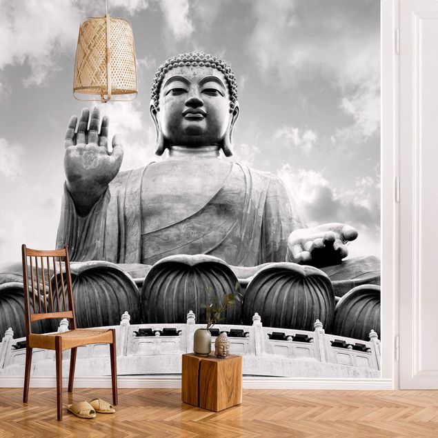 Kök dekoration Big Buddha Black And White