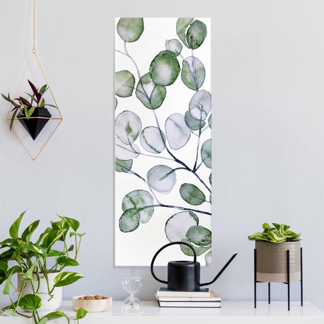 Kök dekoration Green Watercolour Eucalyptus Branch