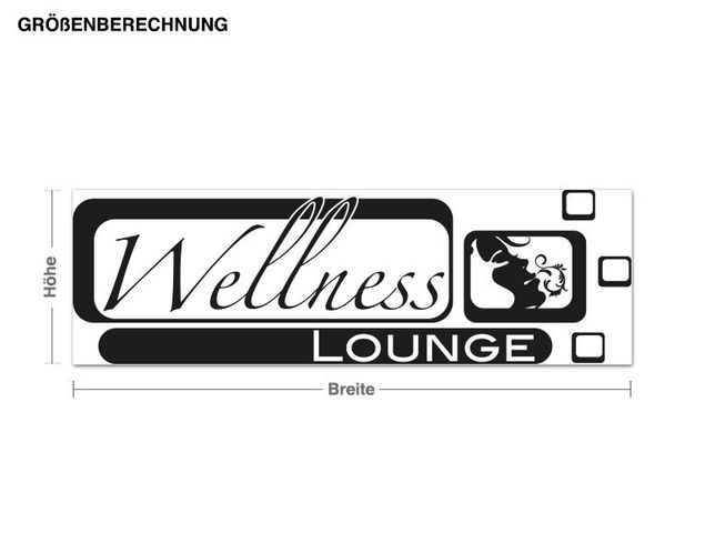 Wallstickers retro Wellness Lounge Vintage