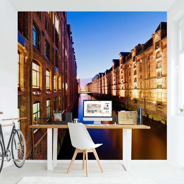 Fototapeter arkitektur och skyline Hamburg Warehouse District