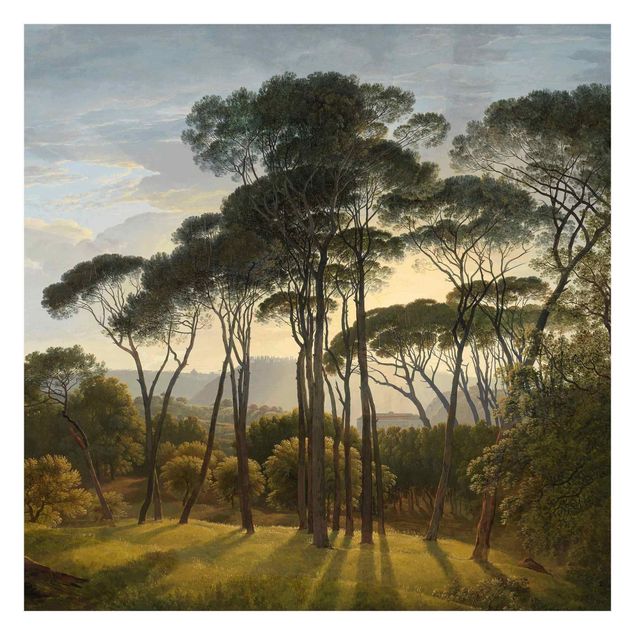 Tapeter Hendrik Voogd Landscape With Trees In Oil
