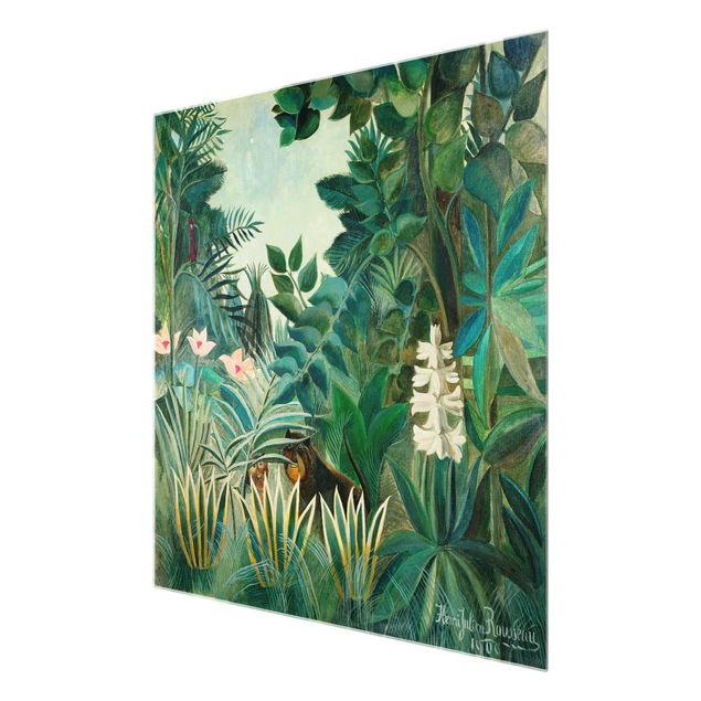 Tavlor blommor Henri Rousseau - The Equatorial Jungle