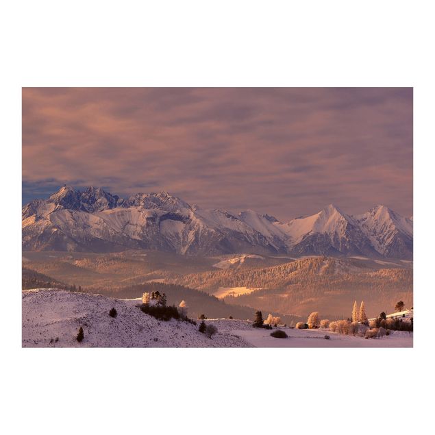 Fototapeter beige High Tatra In The Morning