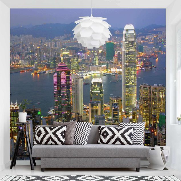 Kök dekoration Hong Kong Skyline