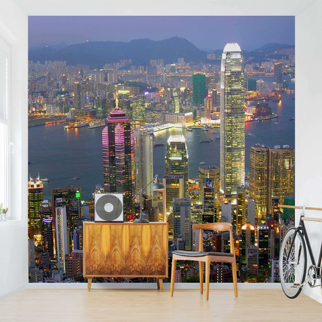 Fototapeter arkitektur och skyline Hong Kong Skyline