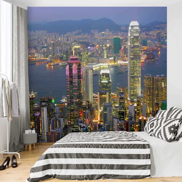 Tapeter modernt Hong Kong Skyline