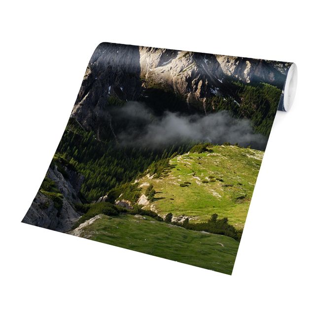Fototapeter grön Italian Alps