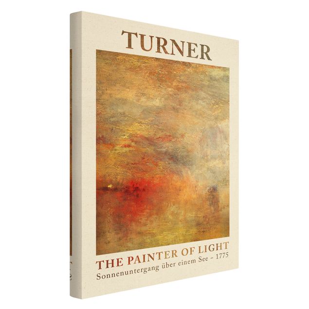 Tavlor konstutskrifter Joseph Mallord William Turner - Sunset At The Lake  - Museum Edition