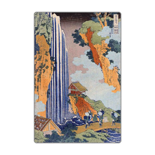 stor matta Katsushika Hokusai - Ono Waterfall
