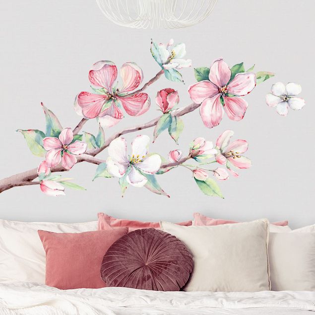 Kök dekoration Cherry blossom branch watercolor