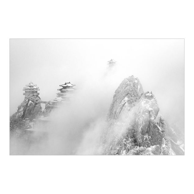 Tapeter Laojun Mountains In China Black And White