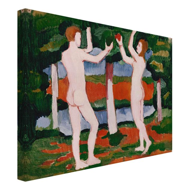 Konststilar August Macke - Adam And Eve