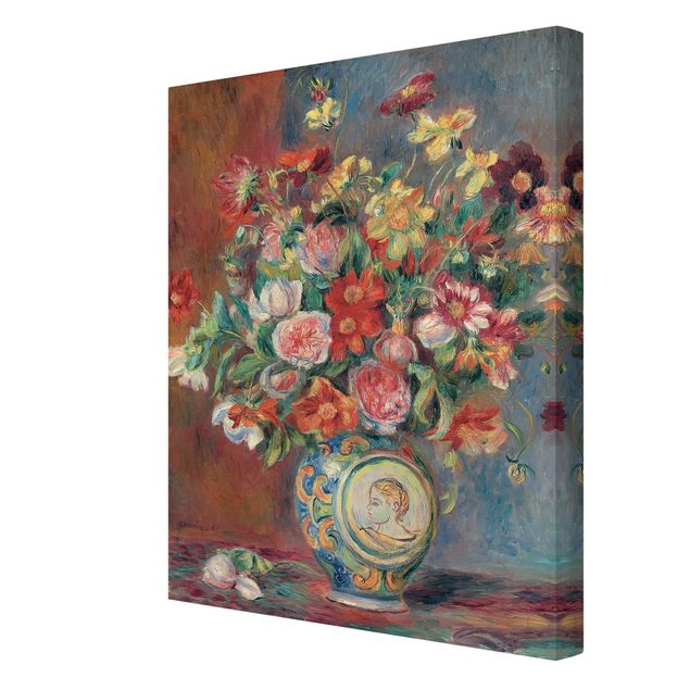 Tavlor blommor Auguste Renoir - Flower vase