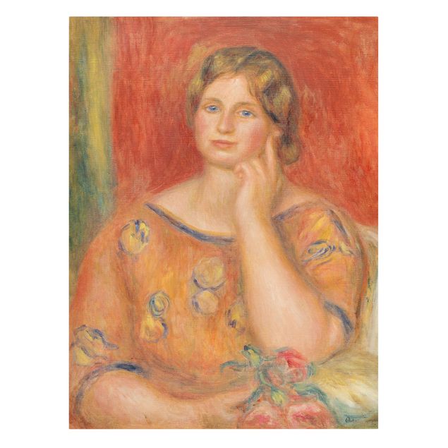 Canvastavlor konstutskrifter Auguste Renoir - Mrs. Osthaus