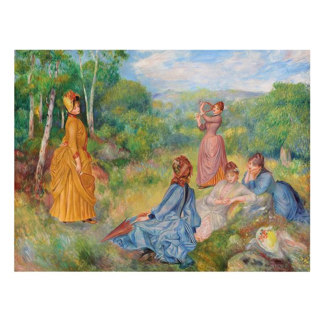 Tavlor träd Auguste Renoir - Young Ladies Playing Badminton