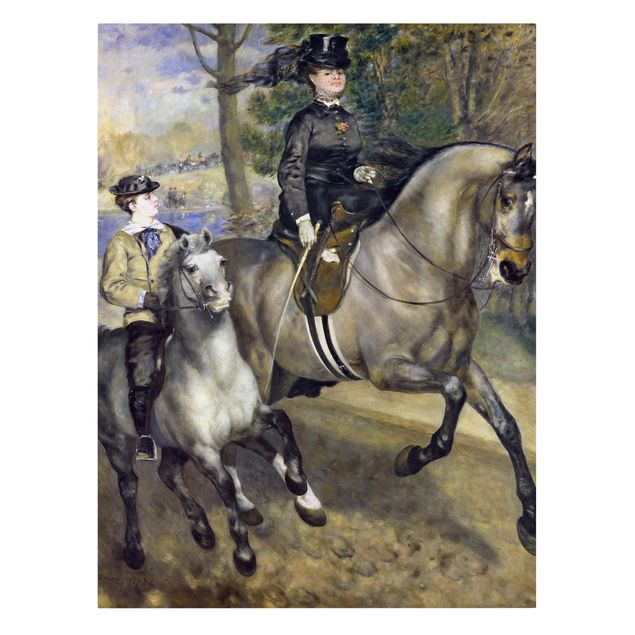 Konstutskrifter Auguste Renoir - Riding in the Bois de Boulogne