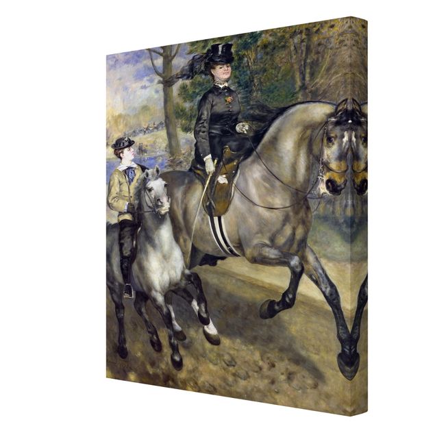 Konststilar Auguste Renoir - Riding in the Bois de Boulogne