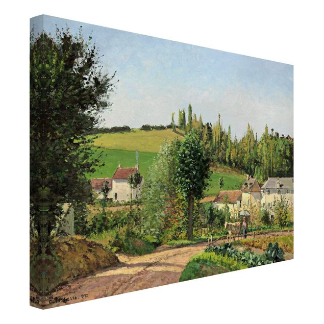 Konststilar Post Impressionism Camille Pissarro - Hamlet In The SurRolling Hillss Of Pontoise