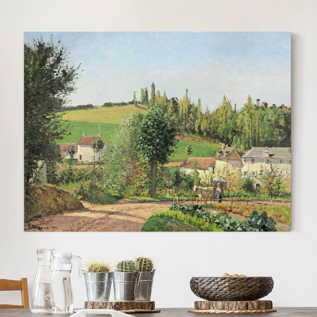 Kök dekoration Camille Pissarro - Hamlet In The SurRolling Hillss Of Pontoise