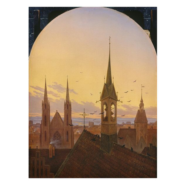 Canvastavlor Arkitektur och Skyline Carl Gustav Carus - Early Ringing