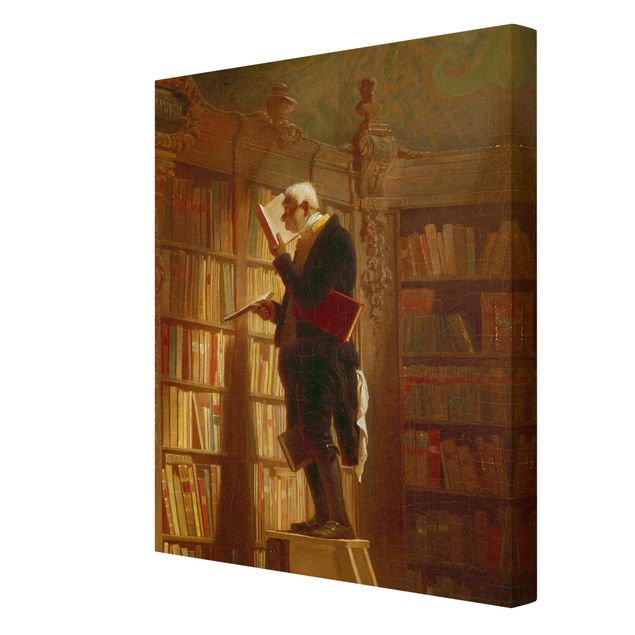 Tavlor konstutskrifter Carl Spitzweg - The Bookworm (Detail)
