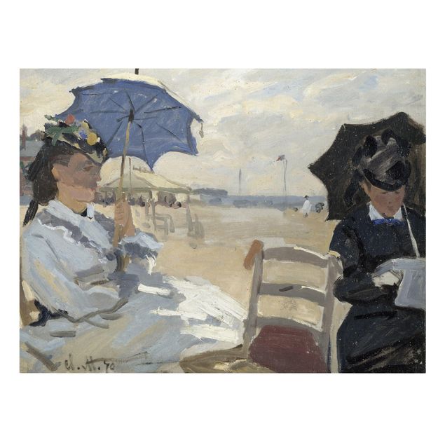 Tavlor landskap Claude Monet - At The Beach Of Trouville