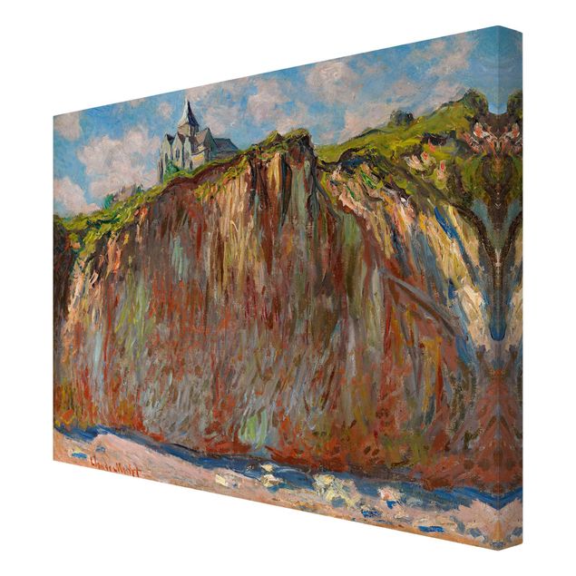 Tavlor bergen Claude Monet - The Church Of Varengeville In The Morning Light