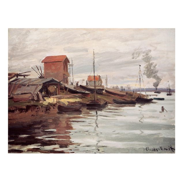 Tavlor landskap Claude Monet - The Seine At Petit-Gennevilliers
