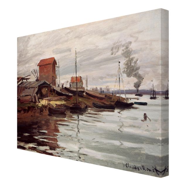 Tavlor stränder Claude Monet - The Seine At Petit-Gennevilliers