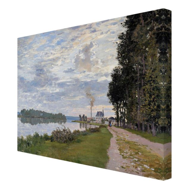 Canvastavlor konstutskrifter Claude Monet - The Waterfront At Argenteuil