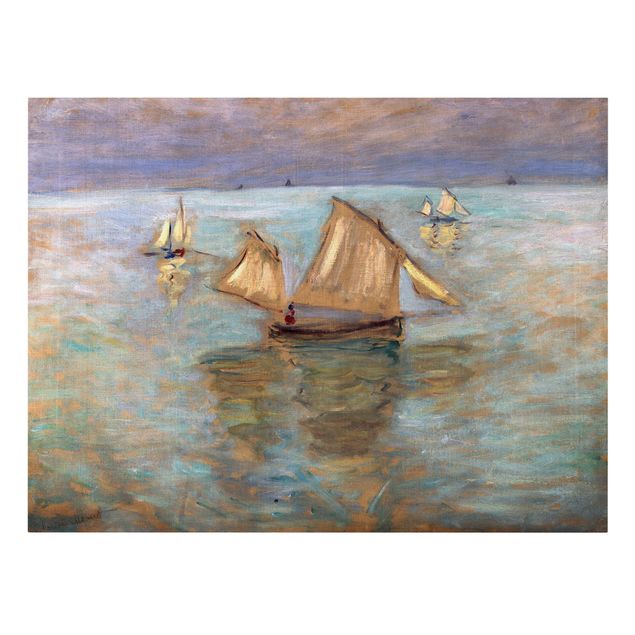 Konststilar Claude Monet - Fishing Boats Near Pourville
