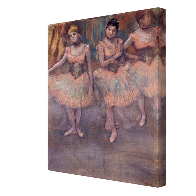 Canvastavlor konstutskrifter Edgar Degas - Three Dancers before Exercise