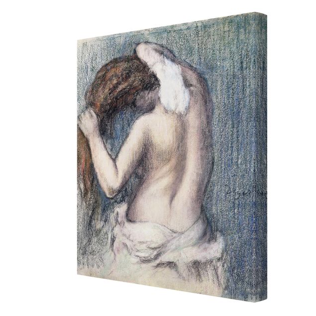Canvastavlor konstutskrifter Edgar Degas - Woman Wiping