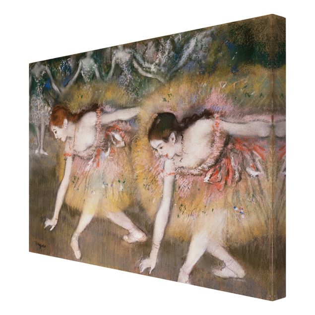 Canvastavlor konstutskrifter Edgar Degas - Dancers Bending Down
