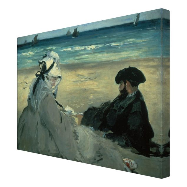 Tavlor landskap Edouard Manet - On The Beach