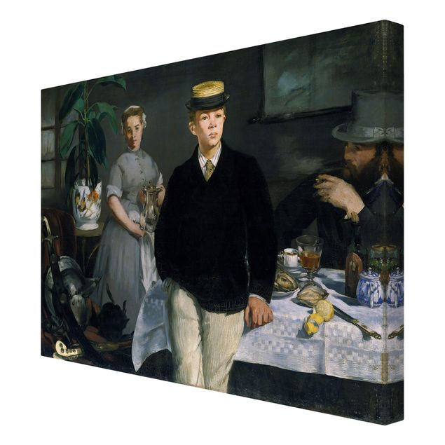 Canvastavlor konstutskrifter Edouard Manet - Luncheon In The Studio