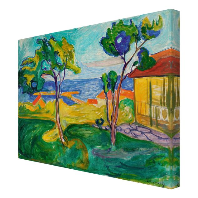 Tavlor landskap Edvard Munch - The Garden In Åsgårdstrand
