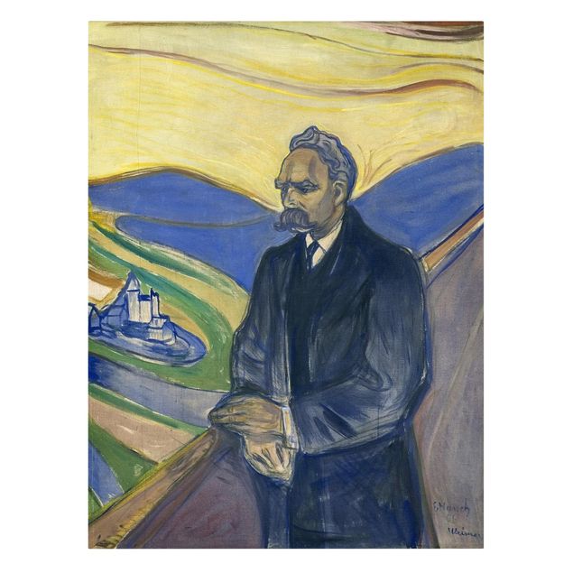 Konststilar Edvard Munch - Portrait of Friedrich Nietzsche