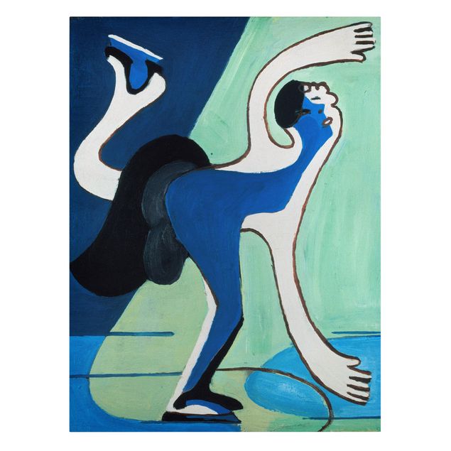 Tavlor konstutskrifter Ernst Ludwig Kirchner - The Ice Skater