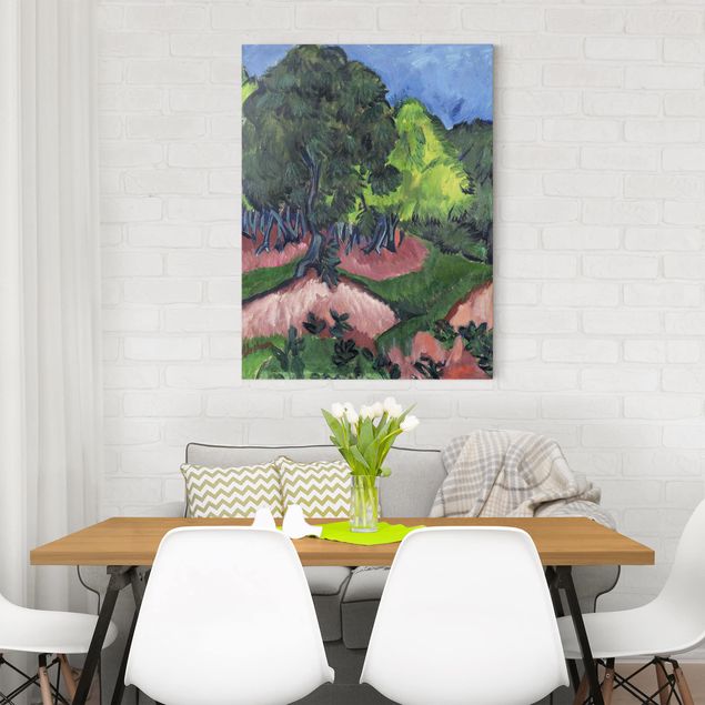 Konstutskrifter Ernst Ludwig Kirchner - Landscape with Chestnut Tree