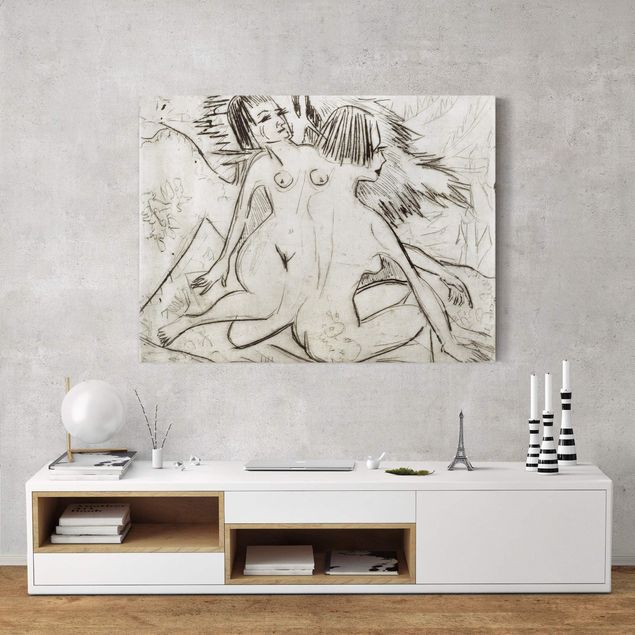 Konstutskrifter Ernst Ludwig Kirchner - Two Young Nudes