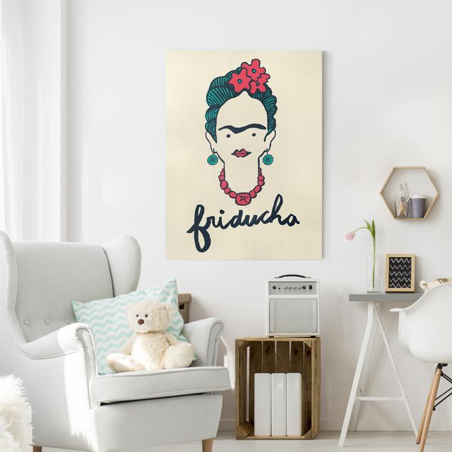 Canvastavlor konstutskrifter Frida Kahlo - Friducha