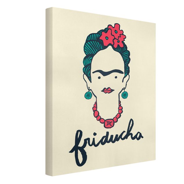 Canvastavlor ordspråk Frida Kahlo - Friducha