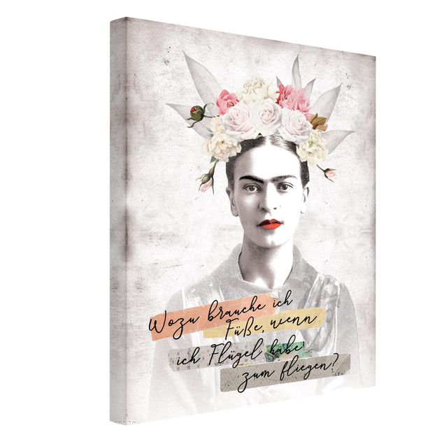 Canvastavlor ordspråk Frida Kahlo - A quote