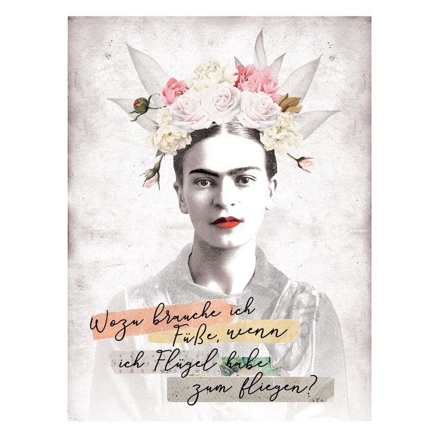 Tavlor konstutskrifter Frida Kahlo - A quote