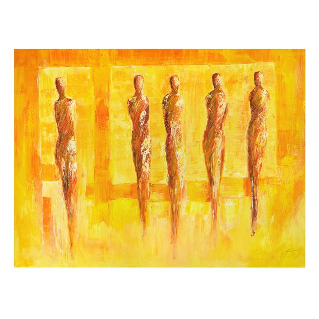 Tavlor gul Five Figures In Yellow