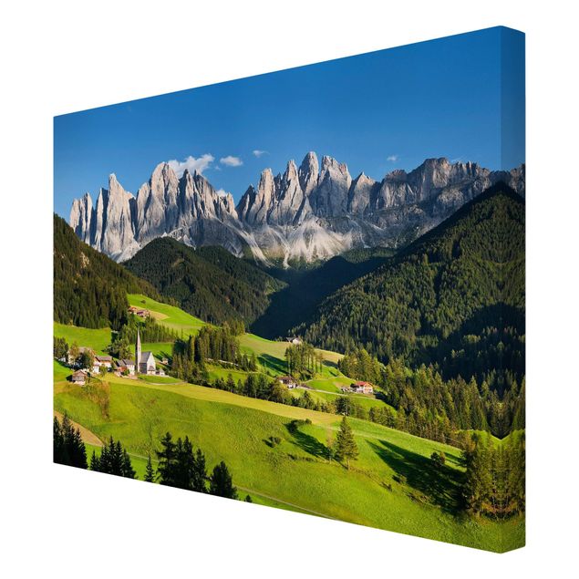Canvastavlor landskap Odle In South Tyrol